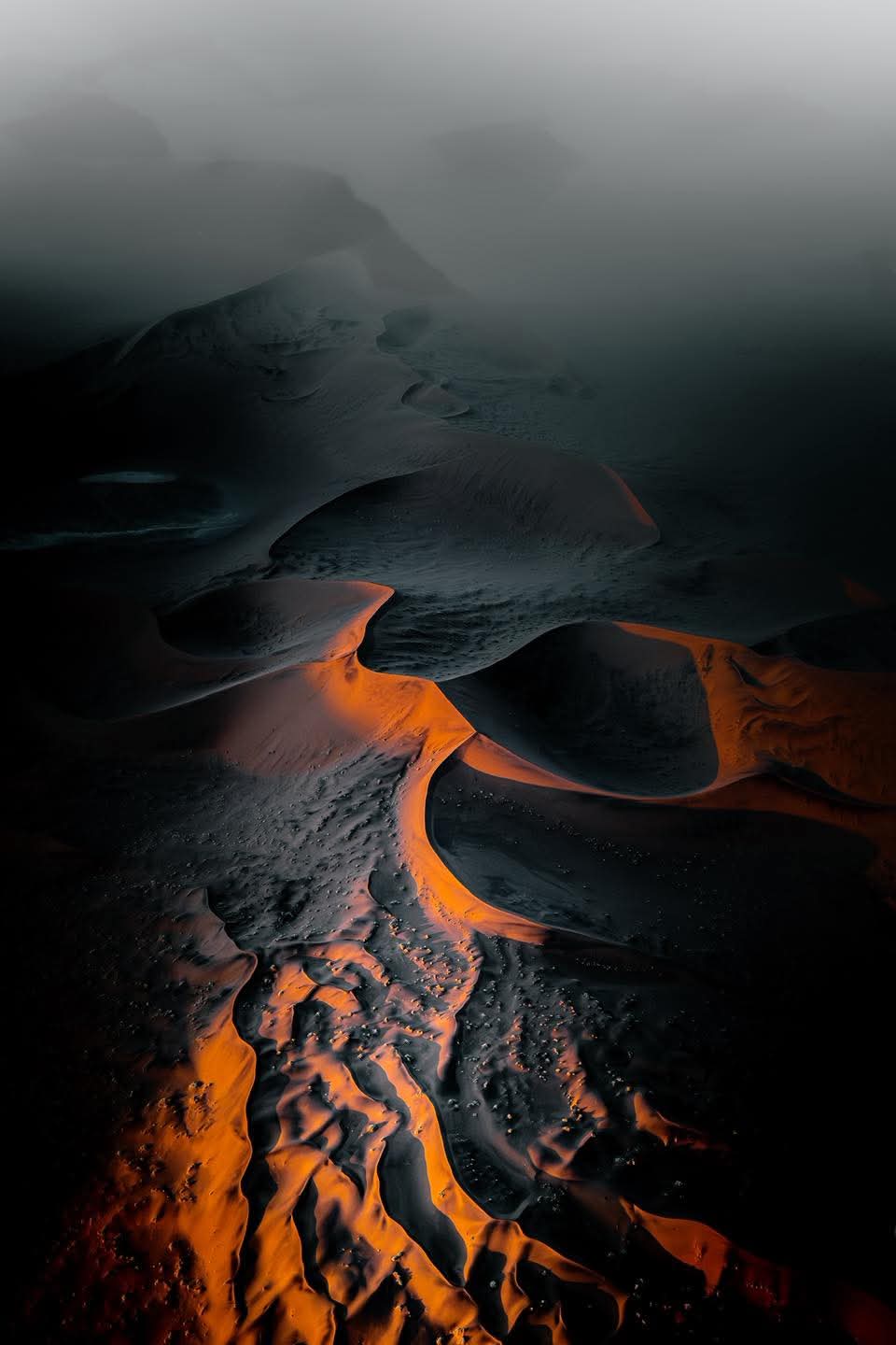 Dramatic desert dunes